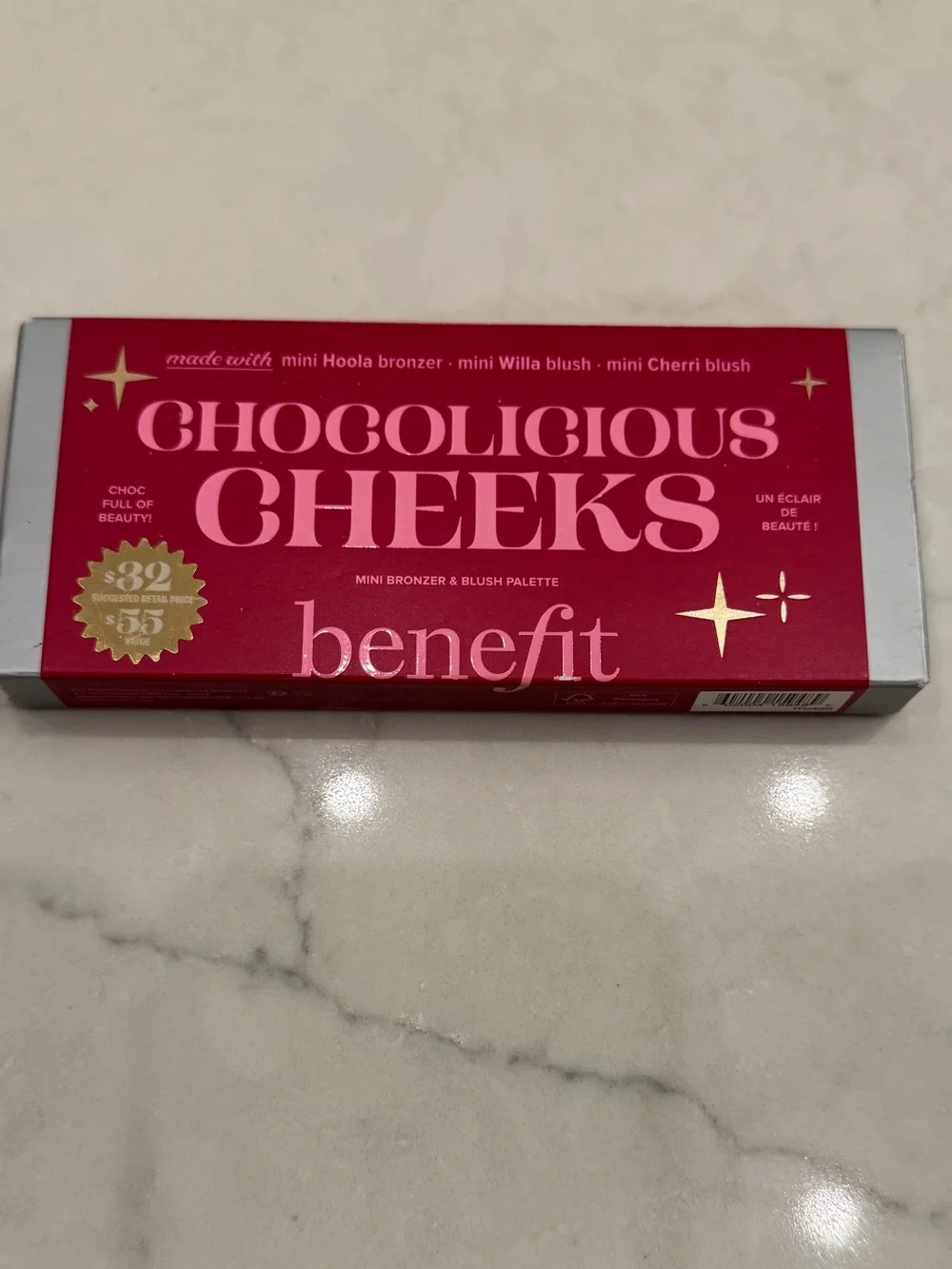 BENEFIT LIMITED EDITION CHOCOLICIOUS CHEEKS BRONZER & BLUSH PALETTE
